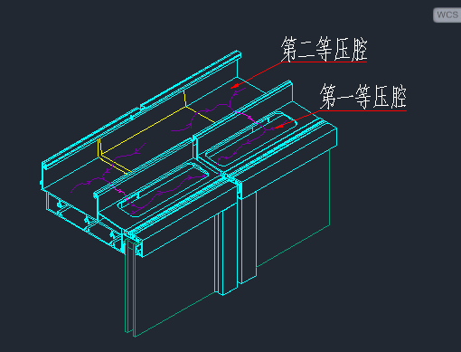 单元式幕墙排水示意图